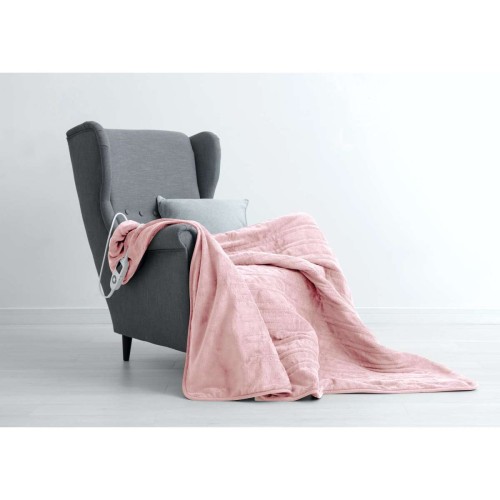 Dreamaker Coral Fleece Electric Heated Throw Blanket (Blush) - 120x160cm |  Buy online at The Nile